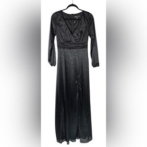 Ever Pretty Sparkling Black Long Sleeve Dress